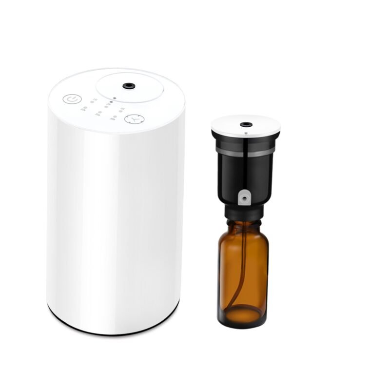 White waterless diffuser with bottle