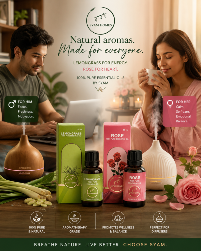 Men prefer lemongrass, women prefer Rose